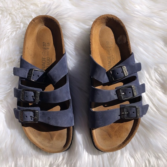 naot navy blue sandals
